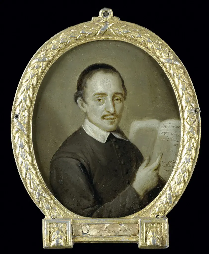 Portrait of Tieleman Jansz van Bracht, Clergyman and Poet in Dordrecht, by Jan Maurits Quinkhard