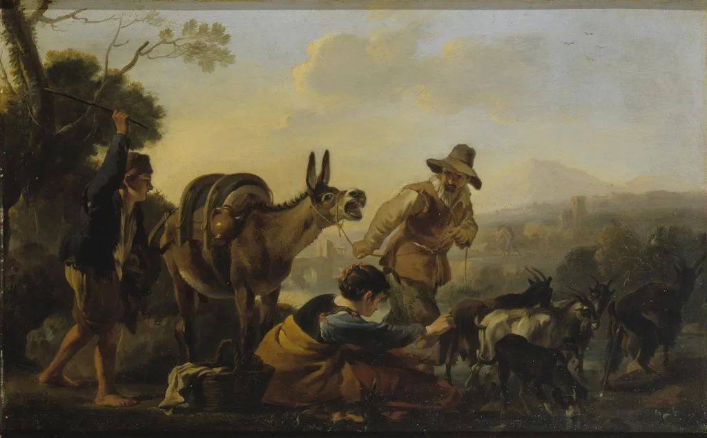 Genre Scene, by Jan Miel, oil, 1650