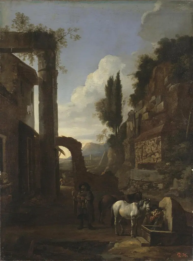 Road in the Roman Campagna, by Jan Miel