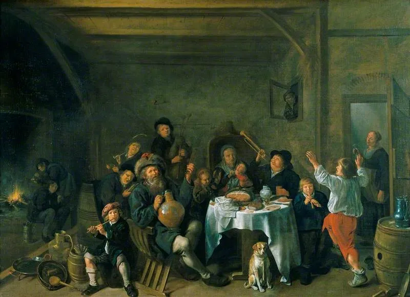 A Family Merrymaking, by Jan Miense Molenaer, oil, 1640