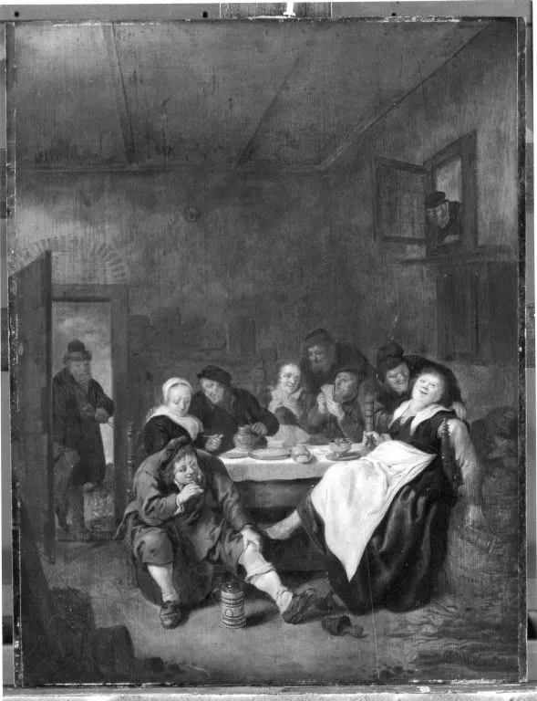 Bauerngesellschaft im Wirtshaus, by Jan Miense Molenaer, unspecified, 1638