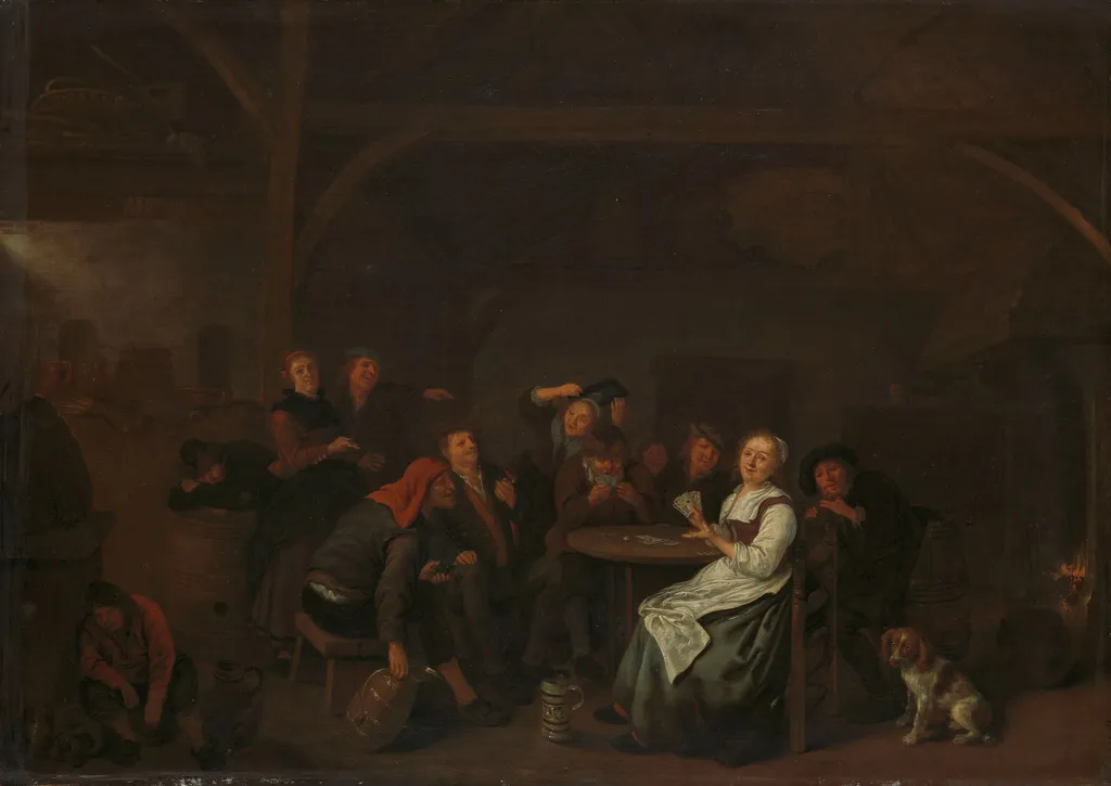 Cheating at cards, by Jan Miense Molenaer, oil, 1650