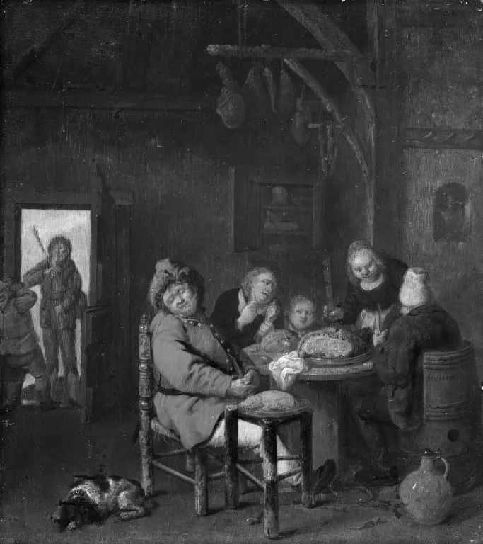 Peasant Family, by Jan Miense Molenaer, unspecified, 1646