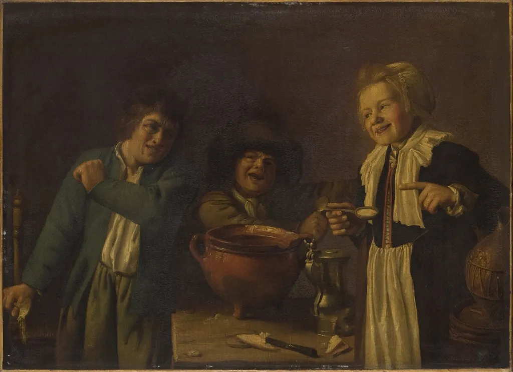 Quarreling Children, by Jan Miense Molenaer, oil, 1630
