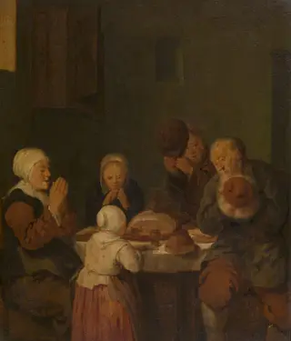 Saying Grace, by Jan Miense Molenaer