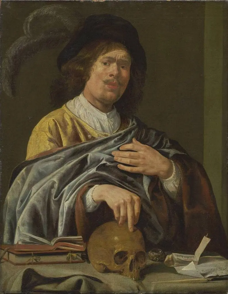 Self-portrait with a Skull, by Jan Miense Molenaer