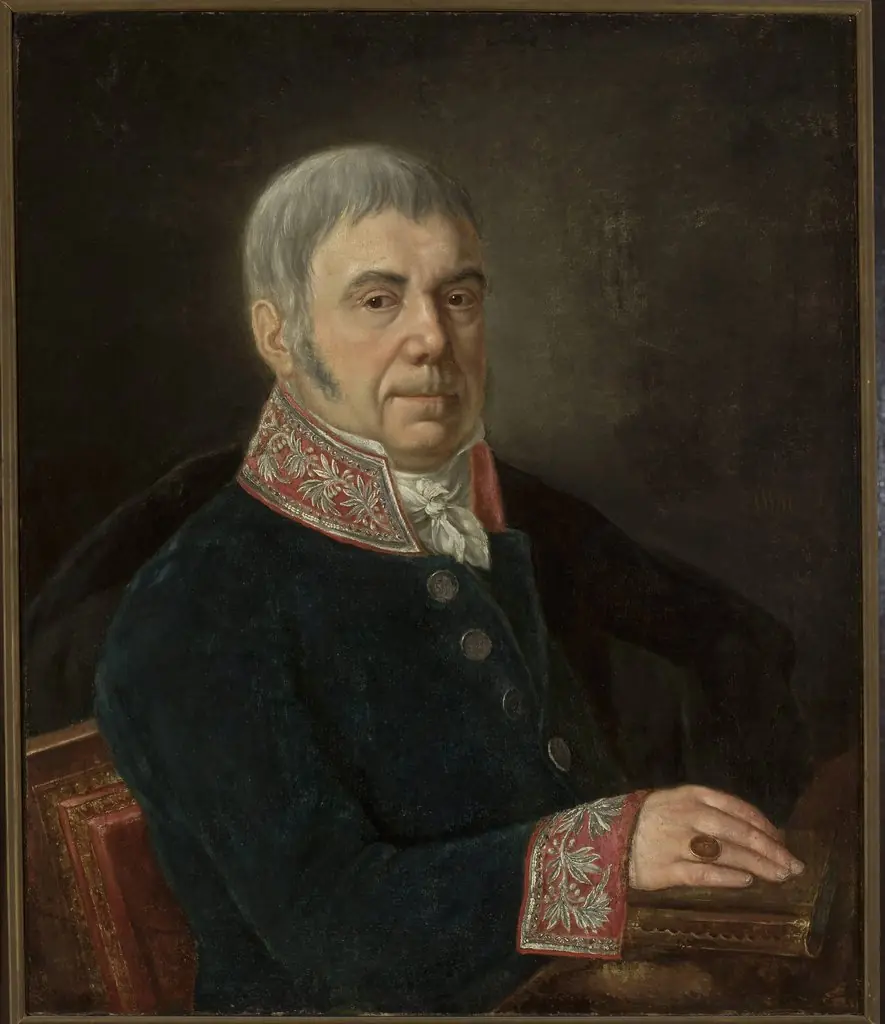 Portrait of Augustyn Minasowicz, painter's father, by Jan Minasowicz