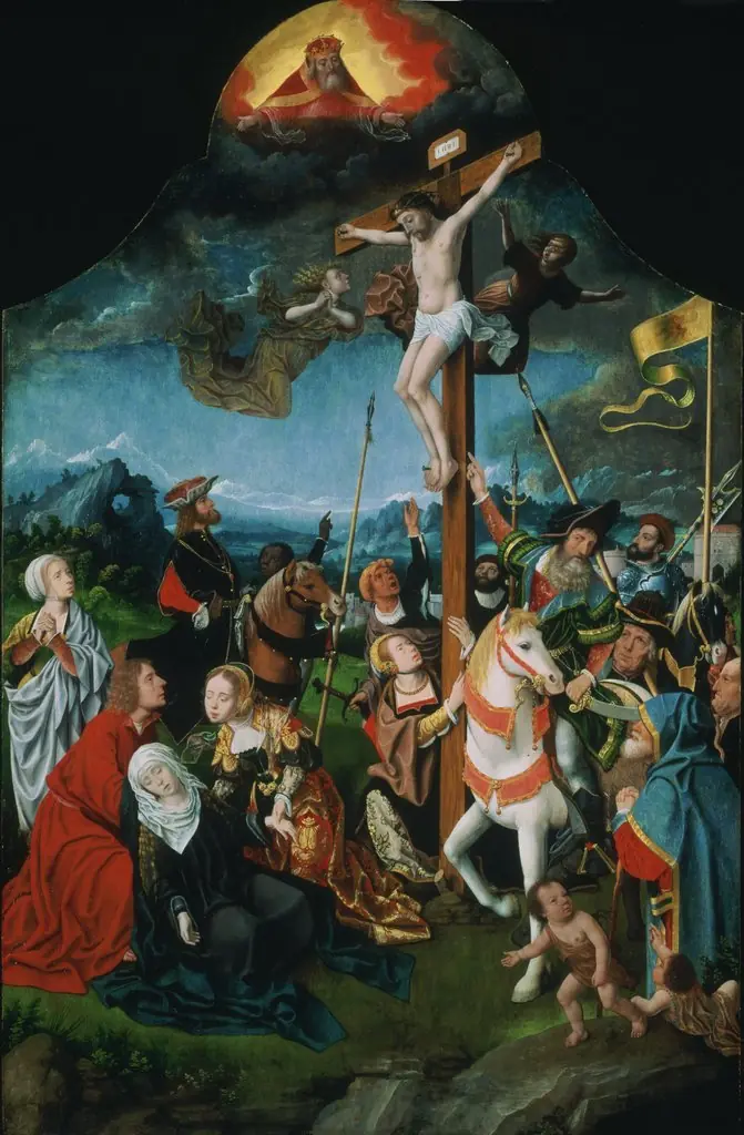 The Crucifixion, by Jan Mostaert