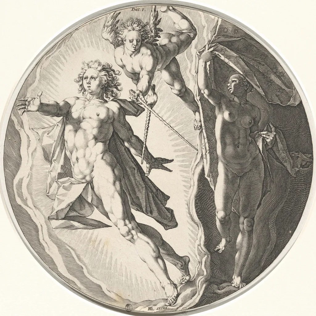 Dies I (First Day), by Jan Muller, ink, 1589