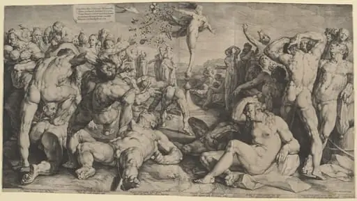 Fortune Distributing her Gifts, by Jan Muller