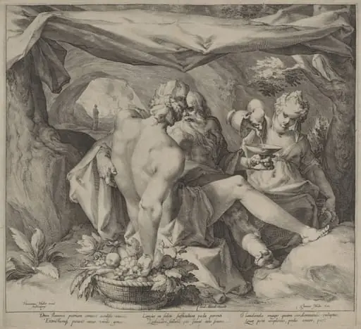 Lot and His Daughters, by Jan Muller