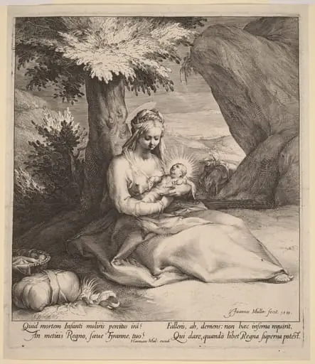 Rest on the Flight into Egypt, by Jan Muller