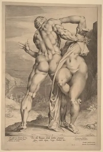 The Rape of a Sabine Woman (View from Behind), by Jan Muller