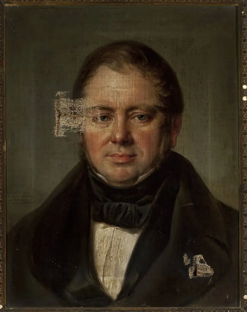 Portrait of Mikołaj Tyrchowski, rector at St. Anne's Secondary School in Kraków, by Jan Nepomucen Głowacki