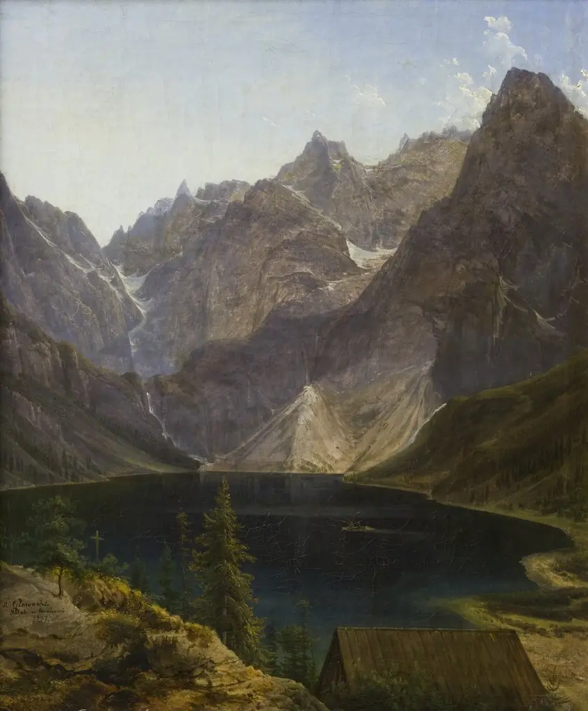 The Morskie Oko Lake in the Tatra Mountains, by Jan Nepomucen Głowacki