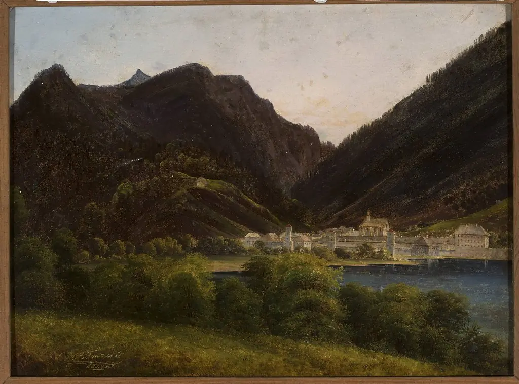 View of the city in the valley, by Jan Nepomucen Głowacki