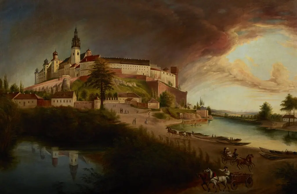 "View of Wawel" by Jan Nepomucen Głowacki, by Jan Nepomucen Głowacki