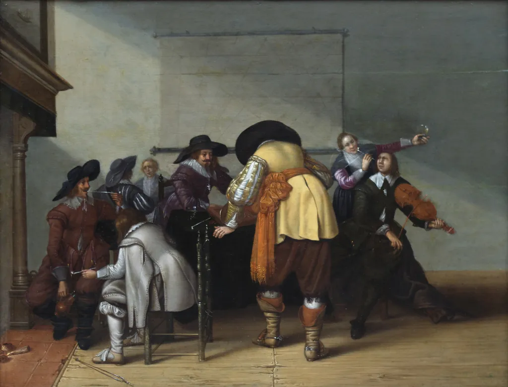 Merry Company, by Jan Olis, oil, 1644