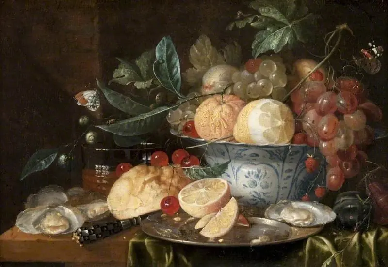Still Life with Fruit and Oysters, by Jan Pauwel Gillemans the Elder