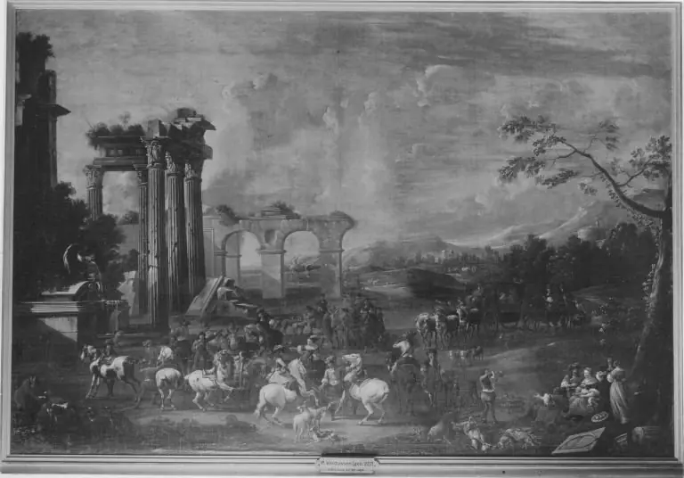 Erfrischung auf der Jagd, by Jan Peeter Verdussen