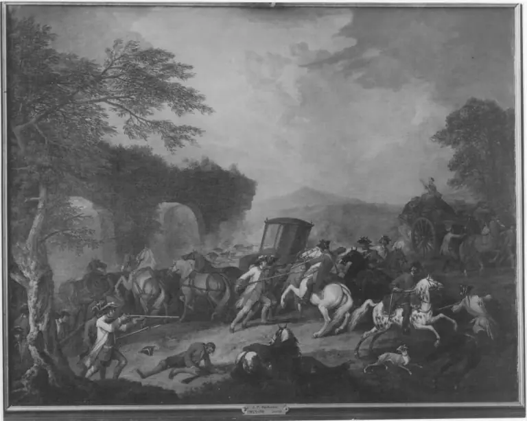 Überfall auf Reisezug, by Jan Peeter Verdussen
