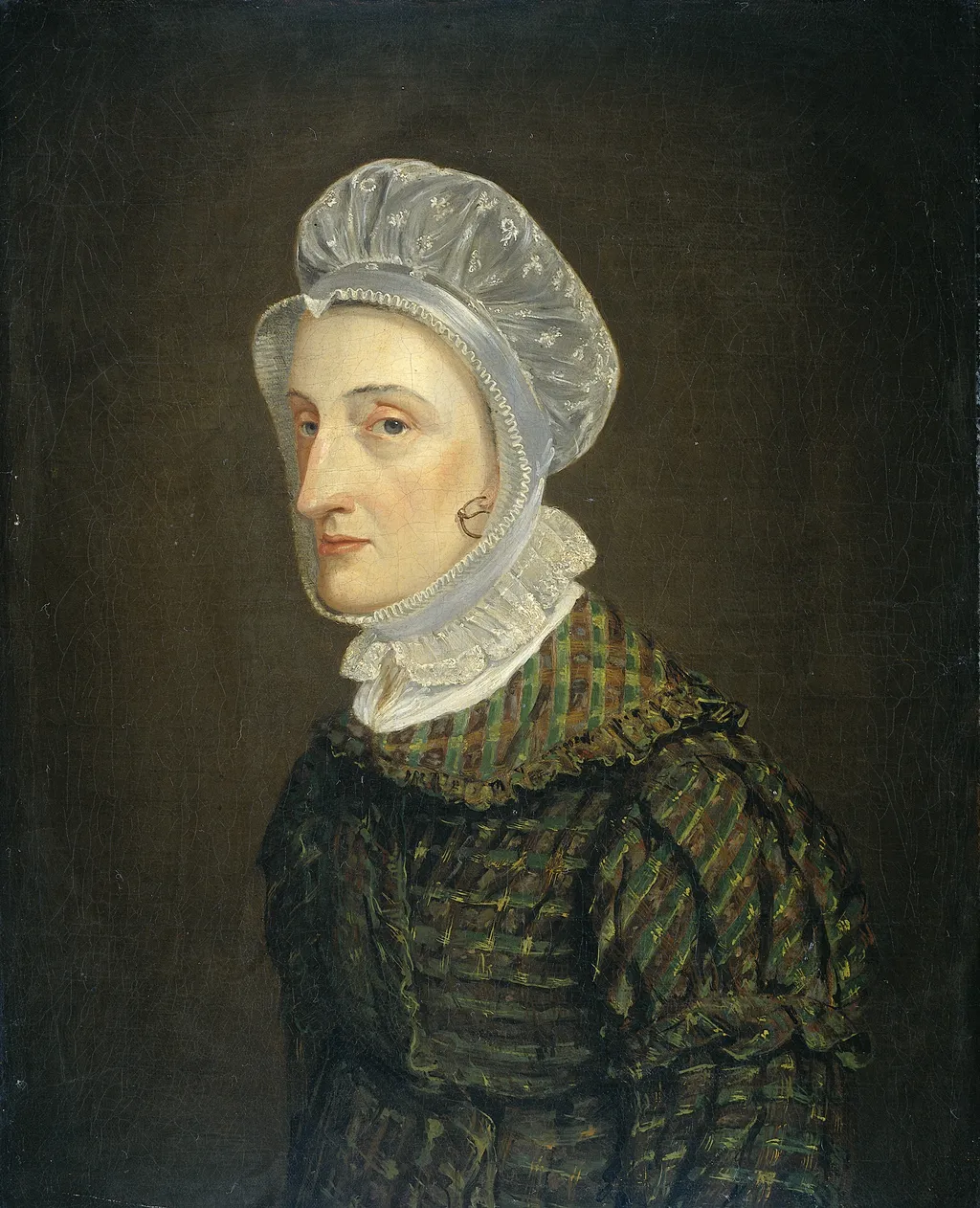 Portrait of Maria Petronella Mann, Wife of Heinrich Gottfried Theodor Crone, by Jan Philip Simon, oil, 1824