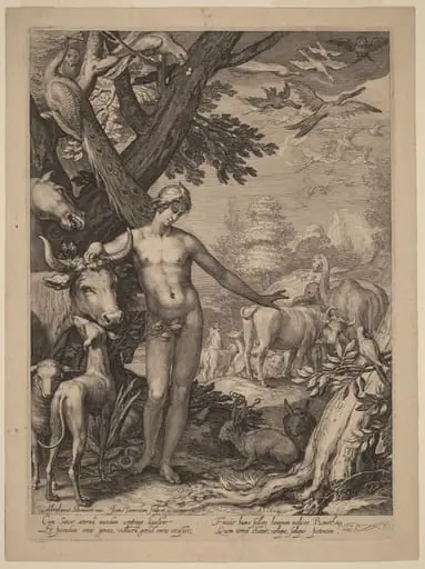 Adam Naming the Animals, by Jan Pietersz Saenredam