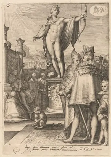Apollo Presiding Over the Arts of Government, by Jan Pietersz Saenredam