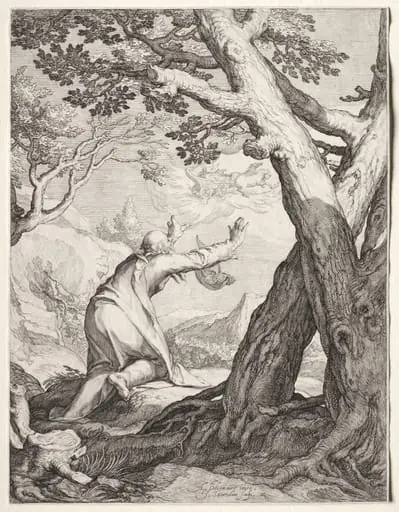 Elisha and Elijah's Chariot of Fire, by Jan Pietersz Saenredam
