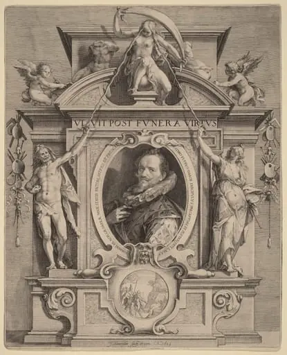 Hans van Aachen, by Jan Pietersz Saenredam