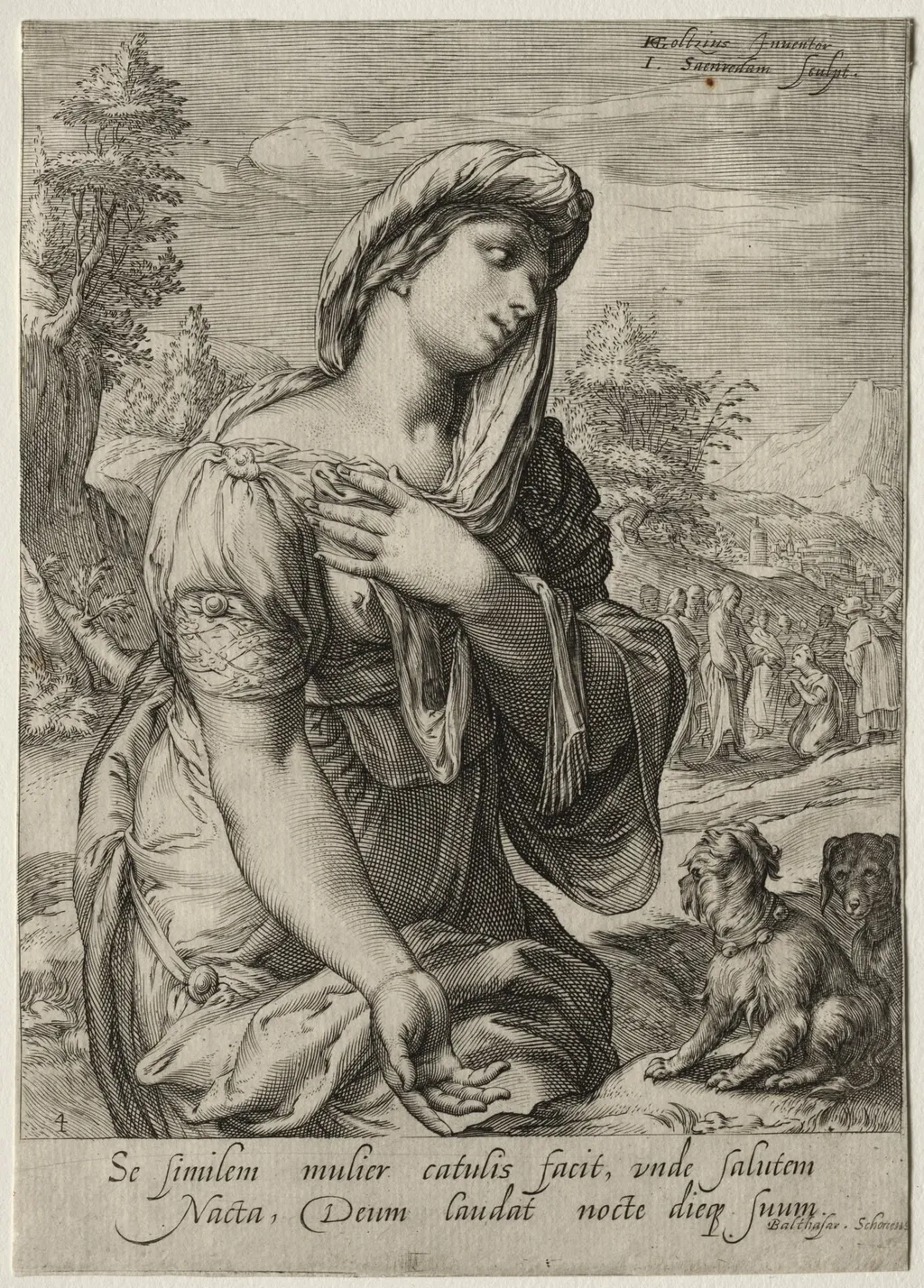 Heroines of the New Testament: The Canaanite, by Jan Pietersz Saenredam, 1595