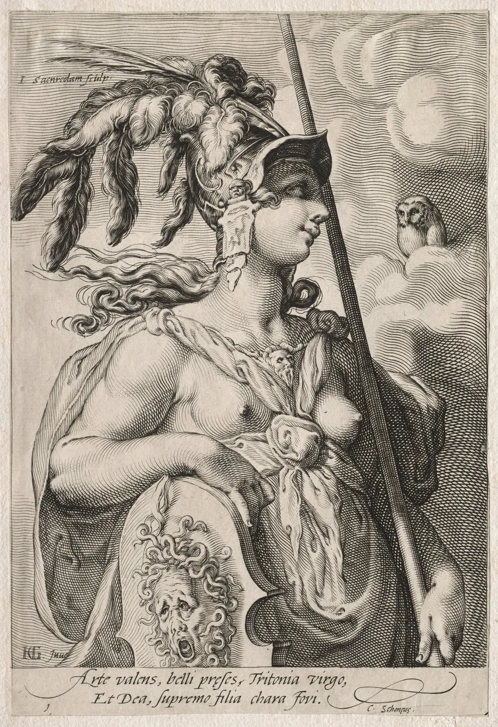 Pallas Athena, by Jan Pietersz Saenredam, 1595