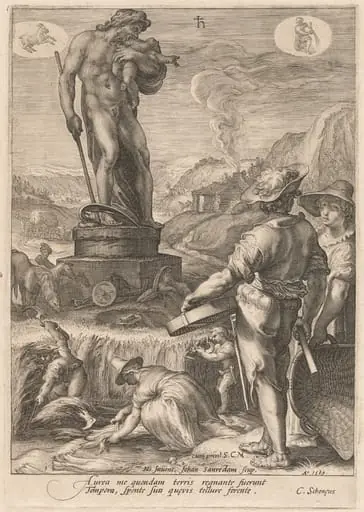 Saturn Presiding Over Agriculture, by Jan Pietersz Saenredam