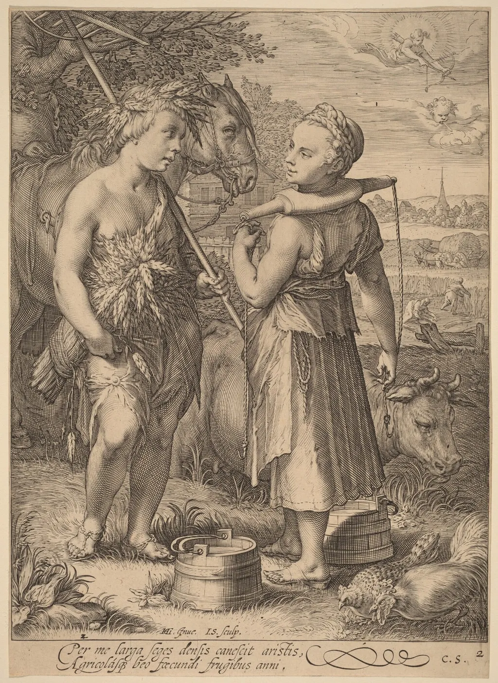 Summer, by Jan Pietersz Saenredam, ink, 1601