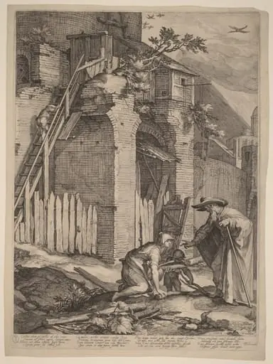 The Prophet Elijah with the Widow of Zarephath, by Jan Pietersz Saenredam