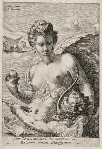 Venus and Cupid, by Jan Pietersz Saenredam