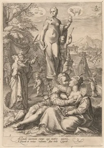 Venus Presiding Over the Arts of Love, by Jan Pietersz Saenredam