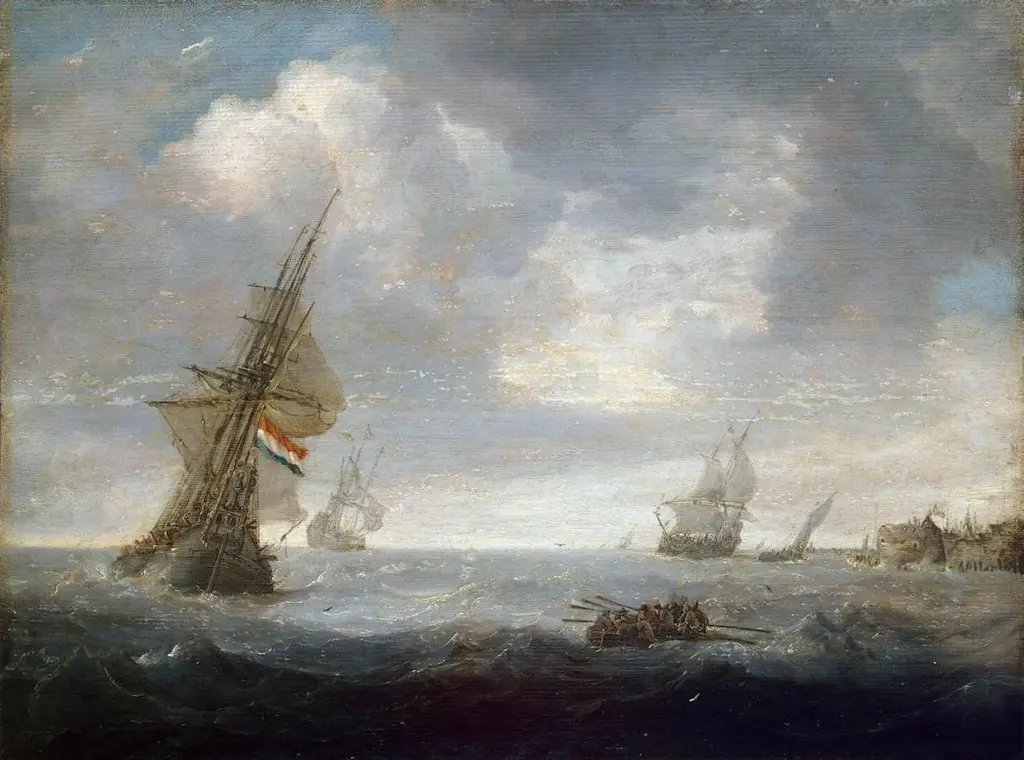 Seascape, by Jan Porcellis