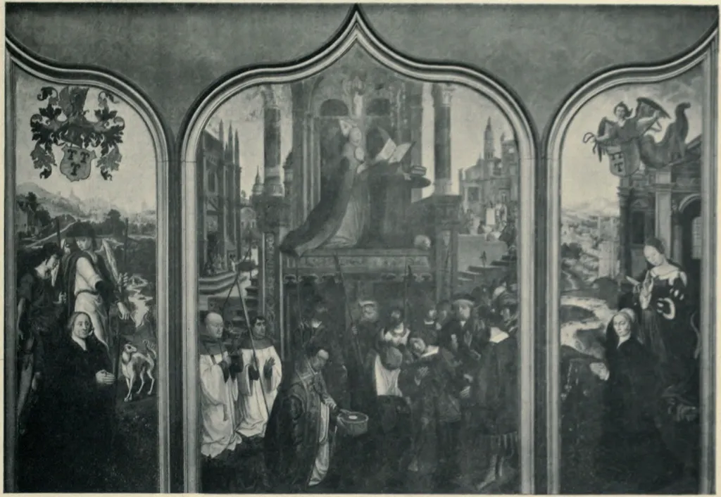 Van Riebeke-Parmentier triptych, by Jan Provoost, oil, 1521