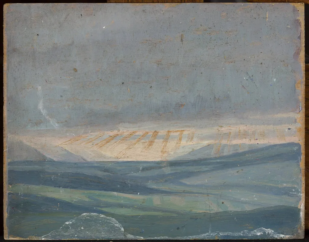 Fields, by Jan Rembowski, oil, 1911