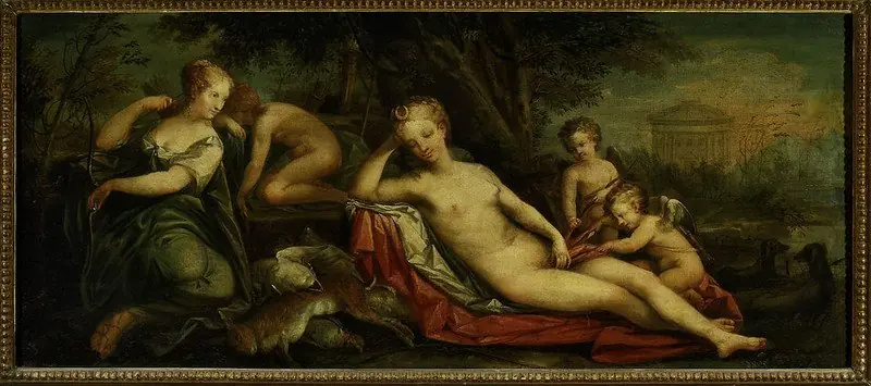 Diana resting, by Jan Rustem