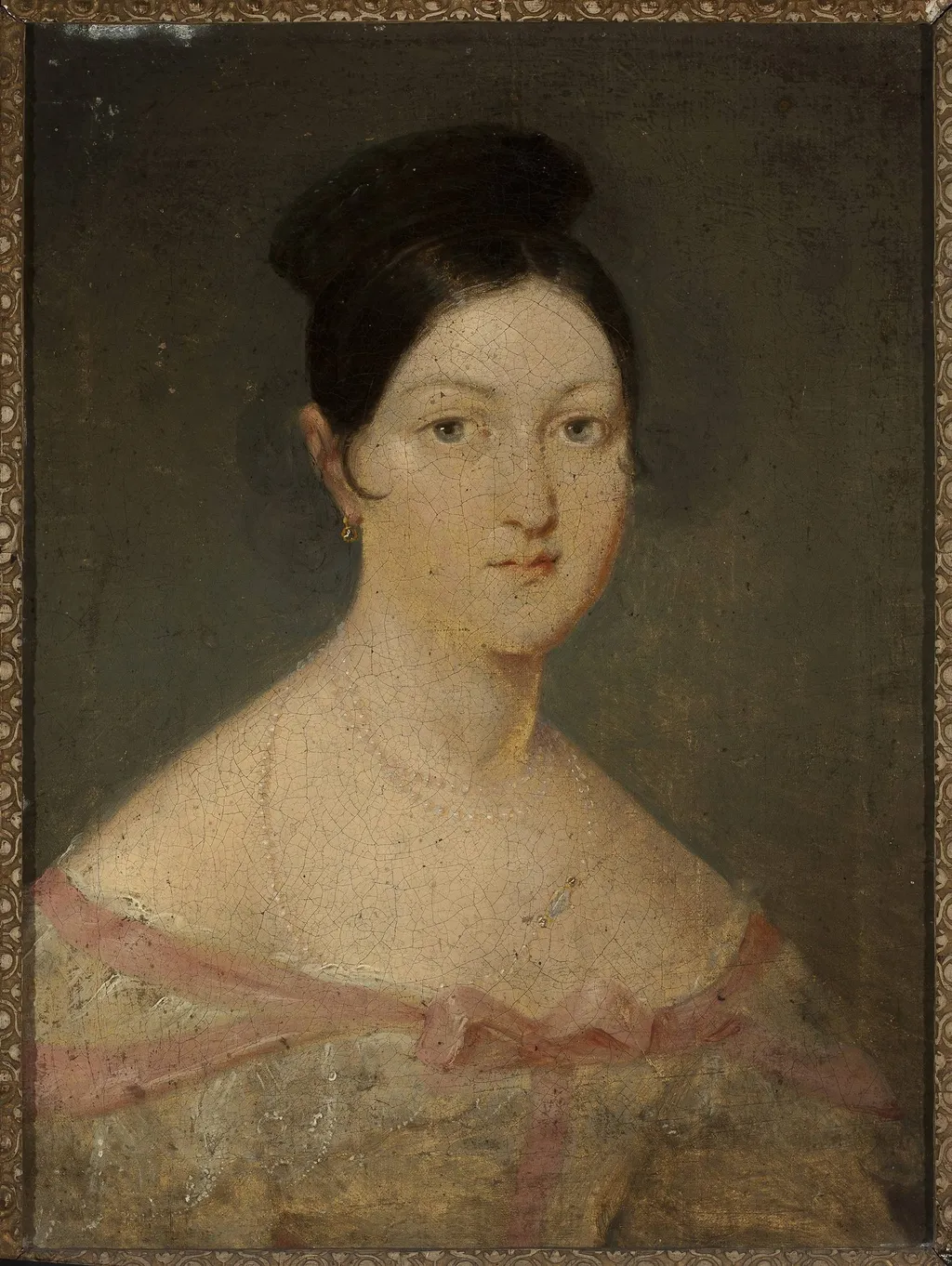 Portrait of a woman, by Jan Rustem, oil, 1808