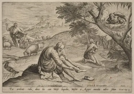 God Appearing to Moses, by Jan Sadeler I