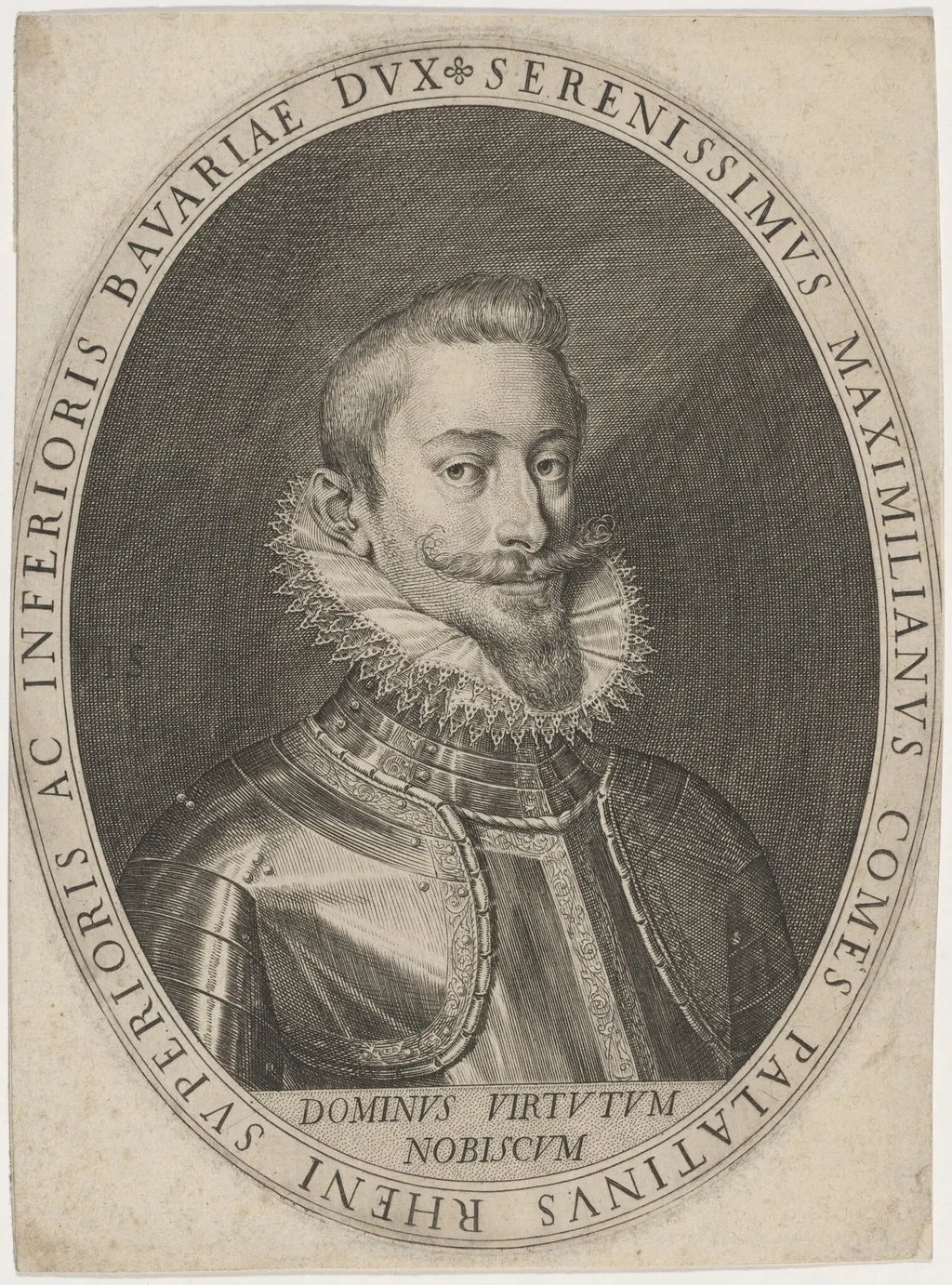 Maximilian I, Duke of Bavaria, by Jan Sadeler I, ink, 1575