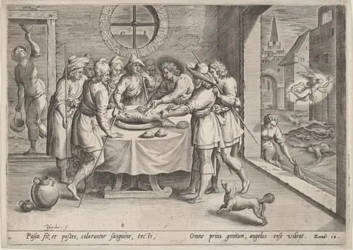 Preparation for the Passover, by Jan Sadeler I