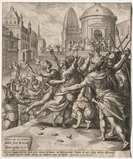 The Arrest of St. Paul, by Jan Sadeler I