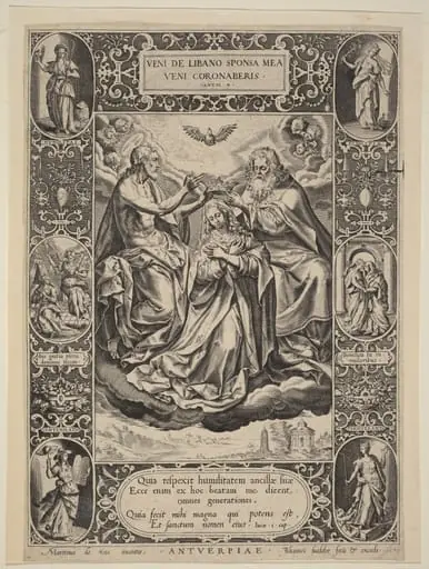 The Coronation of the Virgin, by Jan Sadeler I