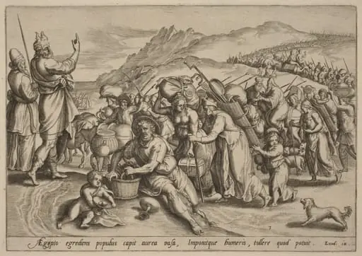 The Exodus from Egypt, by Jan Sadeler I