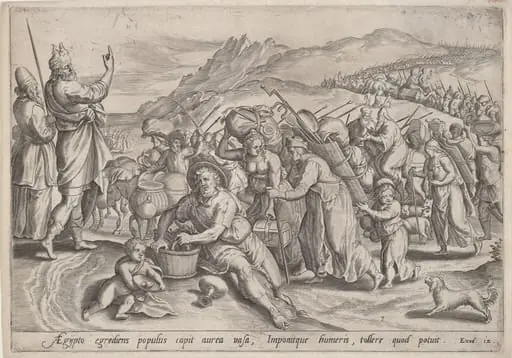 The Exodus from Egypt, by Jan Sadeler I