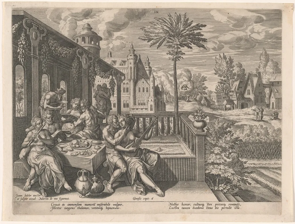 The Perniciousness of Men, by Jan Sadeler I, ink, 1586